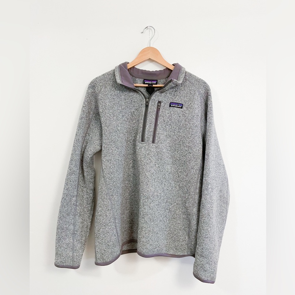 Men’s Patagonia better sweater pullover size Medium gray